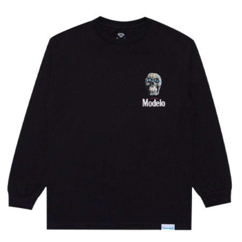 Diamond Diamond X Modelo Calavera Long Sleeve T Shirt Black Medium