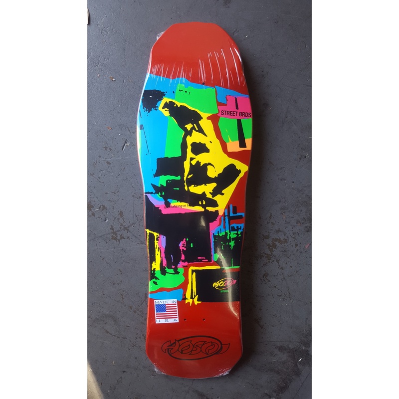 Hosoi POP ART Double Kick Oldschool reissue Deck  – RED