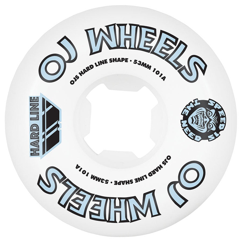 OJ WheelsTeam Line Original Hardline 53mm 101a Skateboard Wheel 53mm