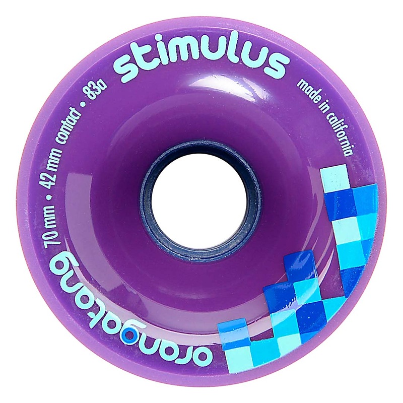 Orangatang Stimulus Longboard Cruiser Wheels Purple 70MM 83A 70mm