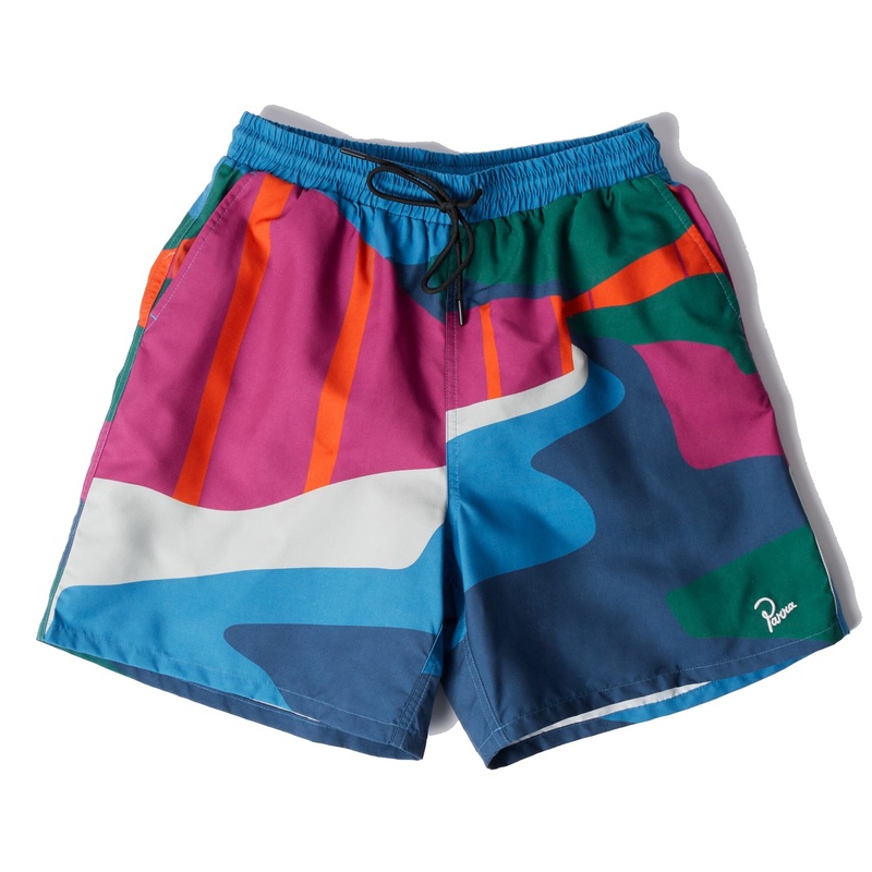 Parra The Festival Fence Swim Shorts Blue M