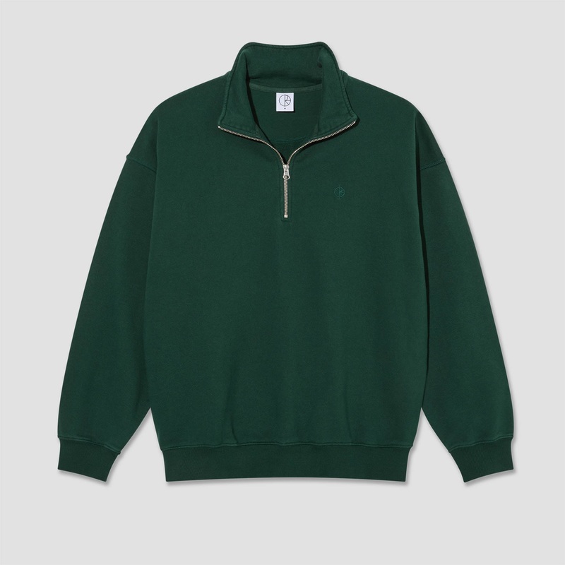 Polar Frankie Half Zip Sweater Crew Dark Emerald X-Small