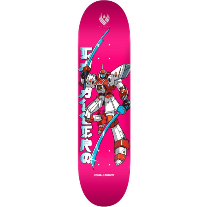 Powell Peralta Caballero Gundam Flight Skateboard Deck Pink 8.5″ 8.5″
