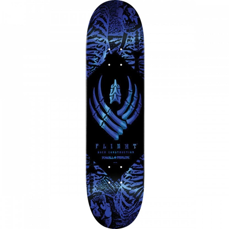 Powell Peralta Skeleton 8.75″ Blue Foil Flight Skateboard Deck