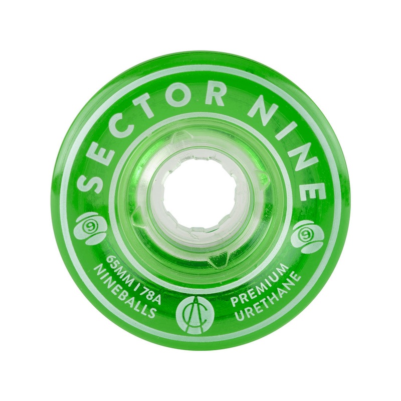 Sector Nine Wheels “Nine Balls- Green” 65MM Wheels