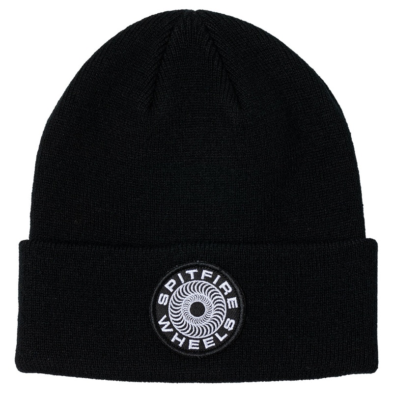 Spitfire Classic 87 Swirl Patch Beanie Black One Size Fits All