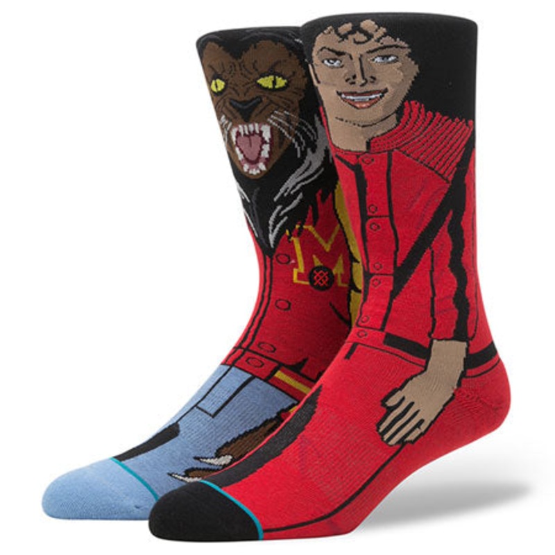 Stance Michael Jackson Socks Red Large