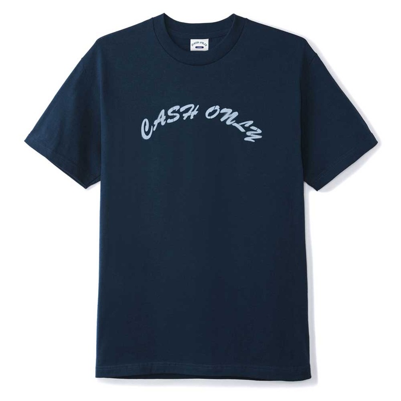 Stencil Logo Tee Navy Cash Only LG