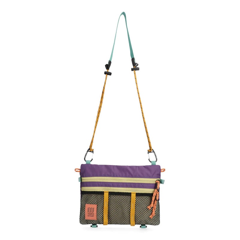 Topo Designs Mountain Accessory Shoulder Bag Loganberry/Bone White