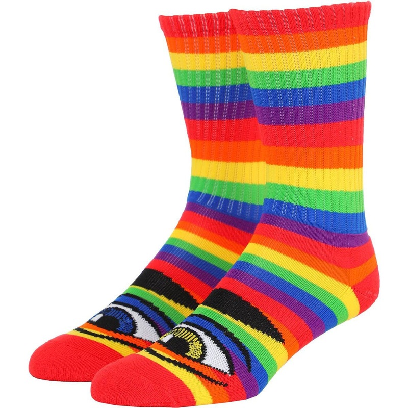 Toy Machine Sect Eye Rainbow Sock