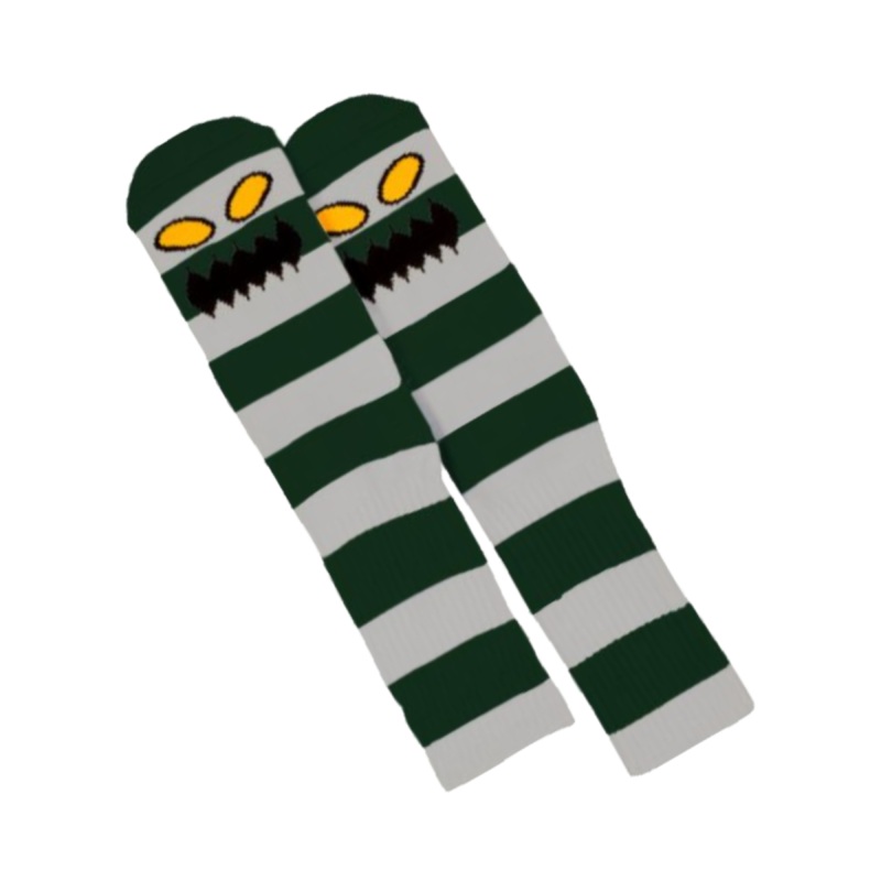 Toy Machine Socks – Monster Stripe Forest Green