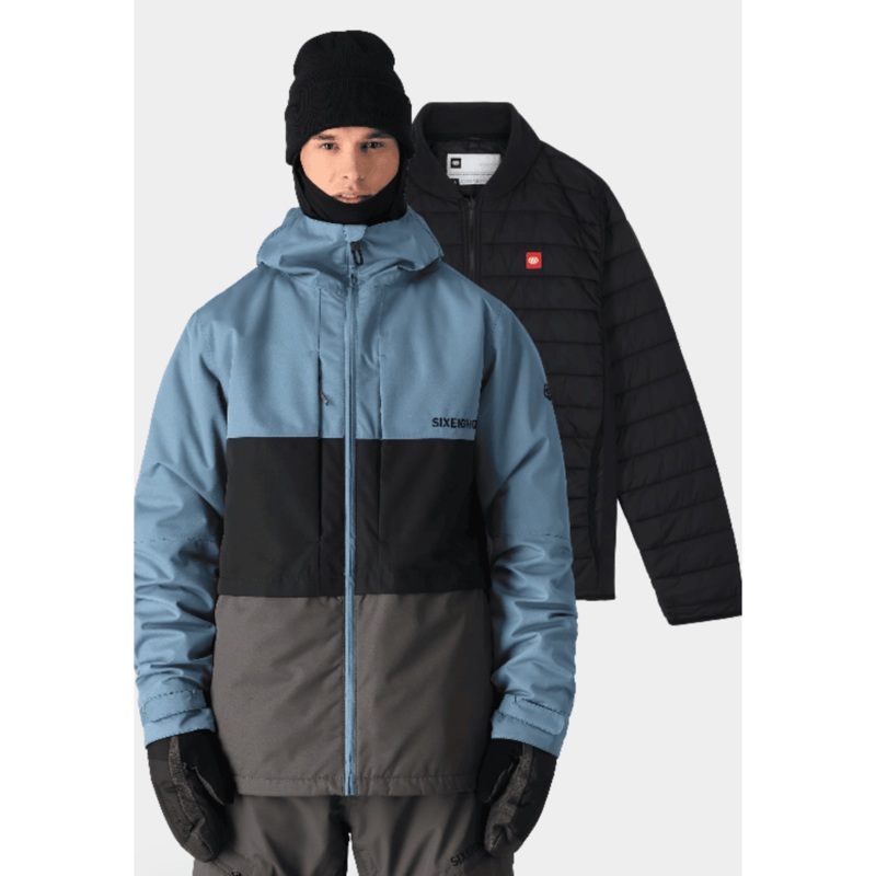 686 Men’s Smarty 3-in-1 Form Jacket – 2025 X-Small Stellar Blue Color Block
