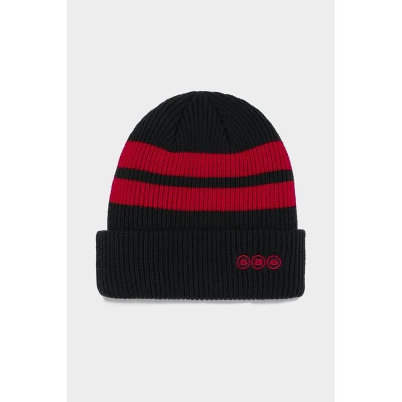 686 Sport Stripe Beanie – 2025 Black