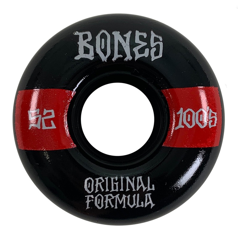 Bones – 52mm – 100’s #14 V4 Wide – Black / Red