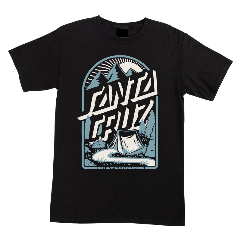 Camp Retreat Womens Santa Cruz T-Shirt Black XS