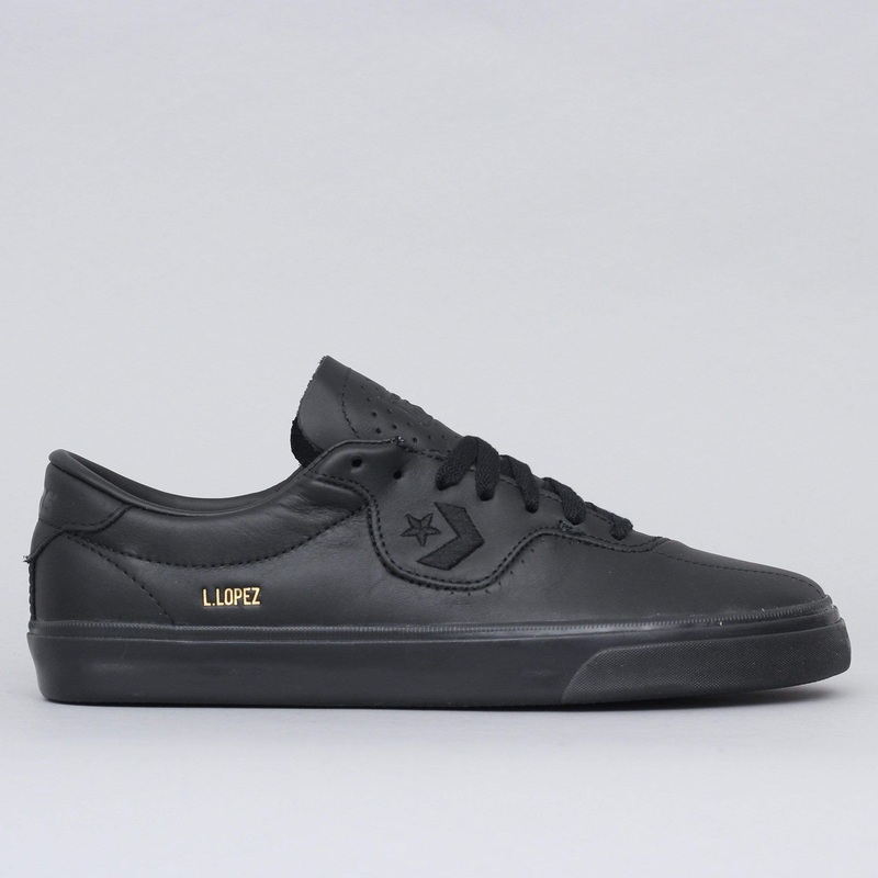 Converse Louie Lopez Pro Leather OX Shoes Black / Black / Black UK7