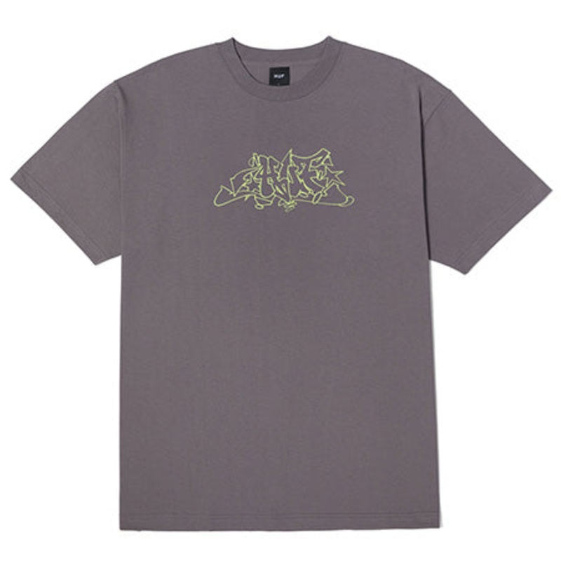 HUF Outlines T Shirt Light Plum Medium