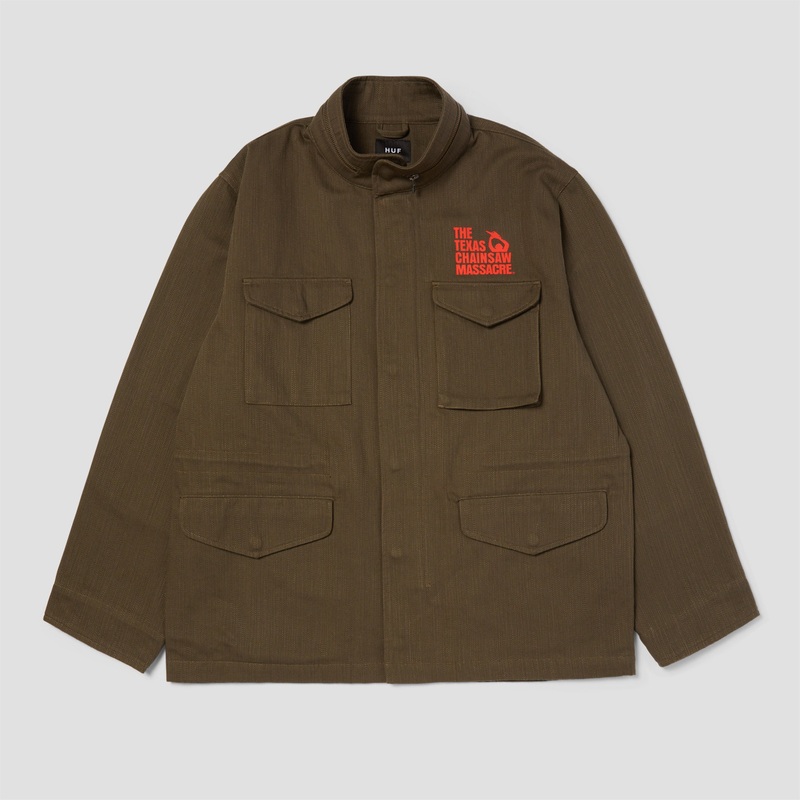 HUF x Texas Chainsaw Massacre M64 Military Jacket Green Small
