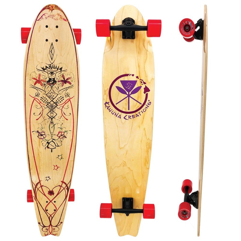 Kahuna Creations Pohaku Wahine Rider 46″ Fishtail Longboard Complete