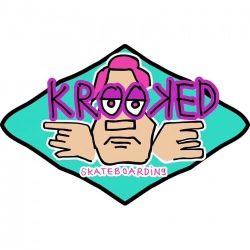 Krooked Skateboards “Arketype” Stickers Purple
