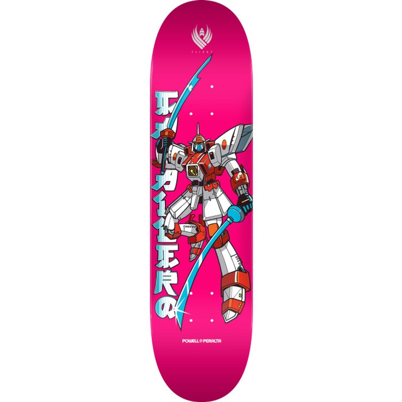 Powell Caballero Gundam Pink Flight 8.5″ Skateboard Deck 8.5″ WB 14.375″