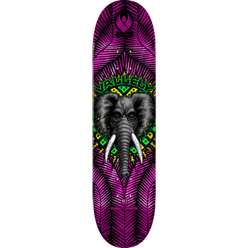 Powell Peralta FLIGHT Mike Vallely Elephant Pink Foil Skateboard Deck – 8.38″ K26