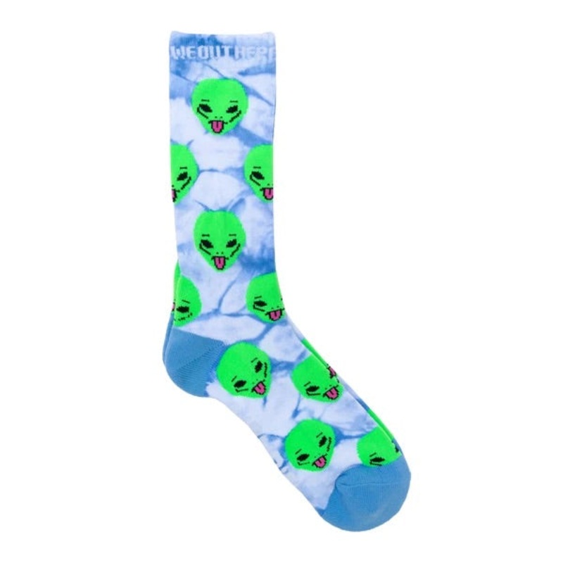 Rip N Dip We Out Here Socks (Aqua) OS