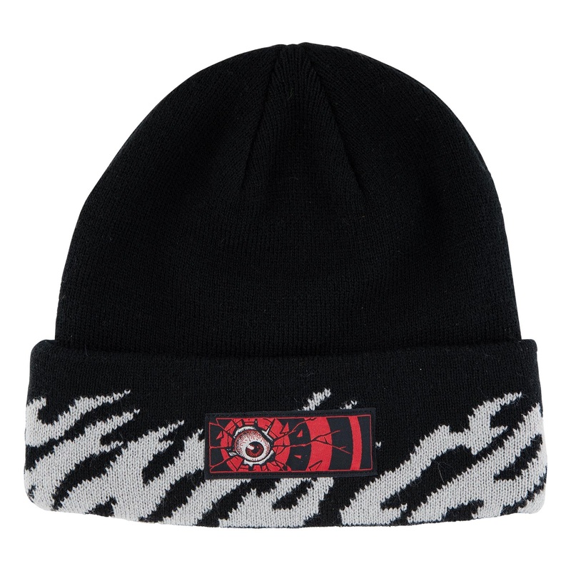 Roskopp Dissect Target Santa Cruz Long Shoreman Beanie Black OS