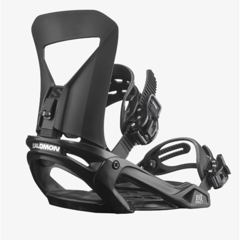 Salomon Men’s Pact Snowboard Bindings – 2025 Medium Black