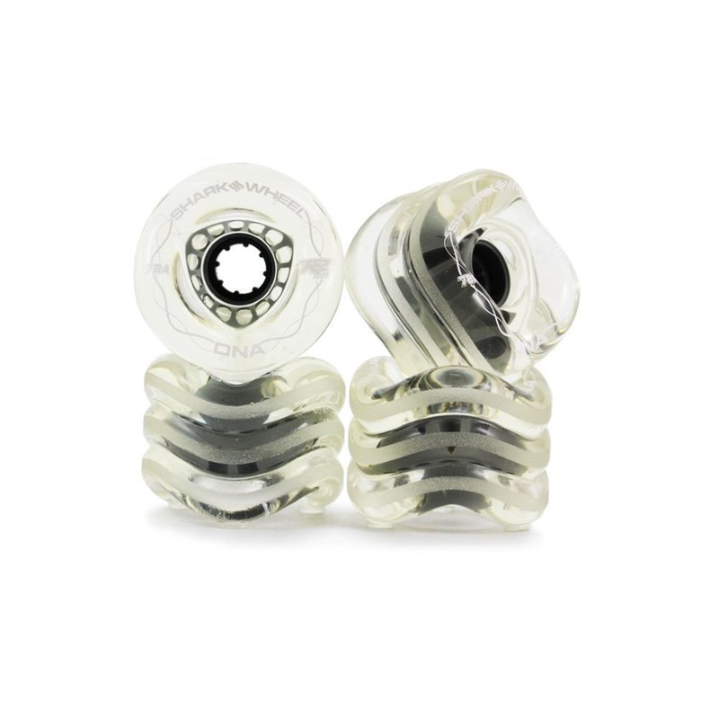 Shark Wheels Longboard – 72MM,78AClearwithGreyHubDNA