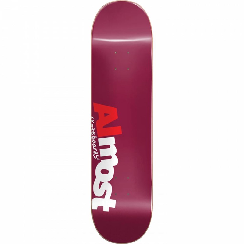 Almost Most Burgundy 8.0″ Skateboard Deck Deck
