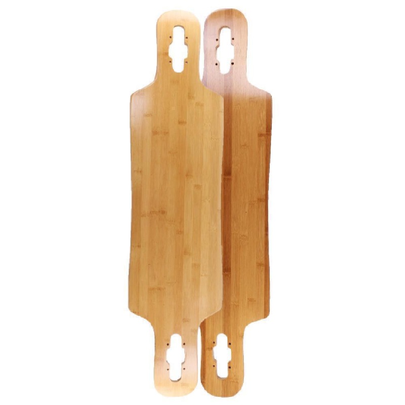Bamboo Drop Through Double Kick 39″ Longboard Deck Deck