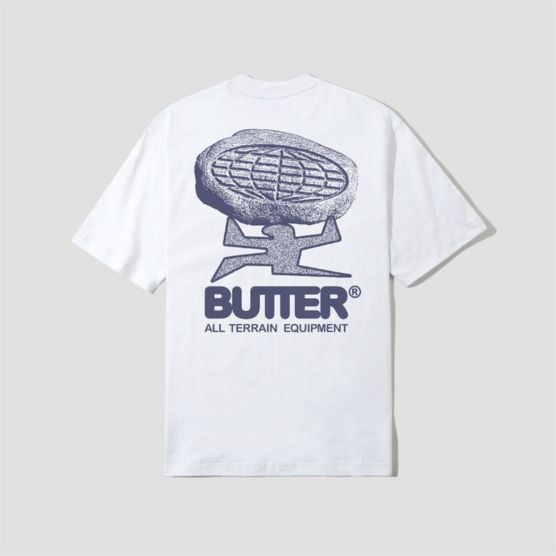 Butter Goods Terrain T-Shirt White Small