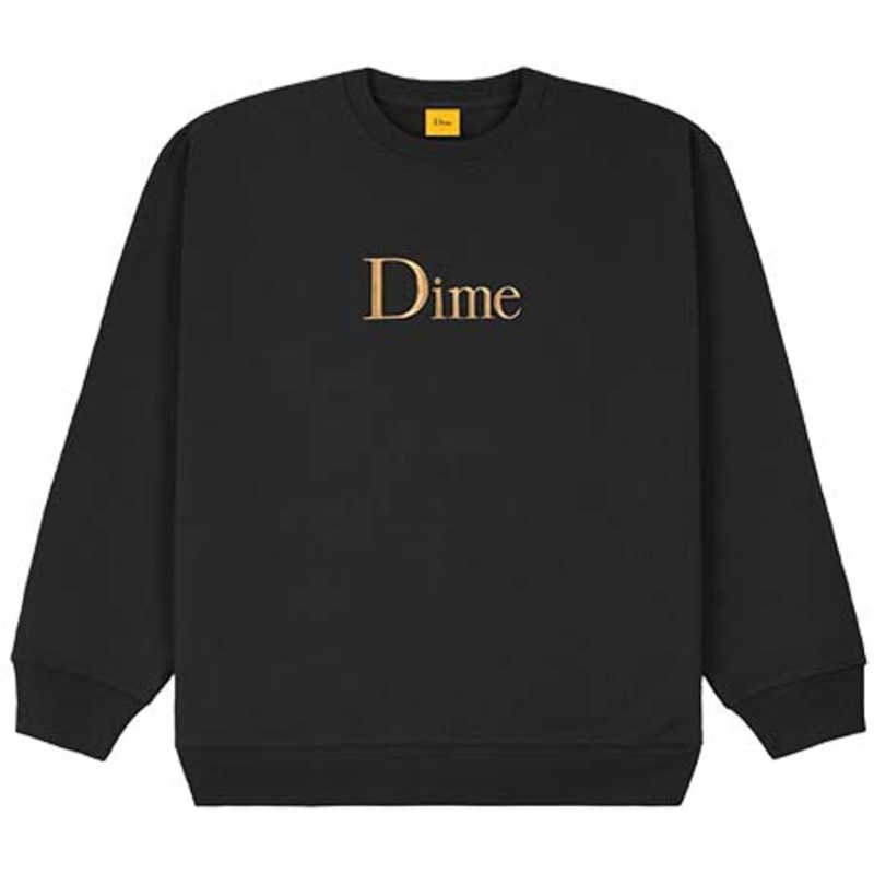 Dime Big Logo Crew-Neck Sweater Black Small