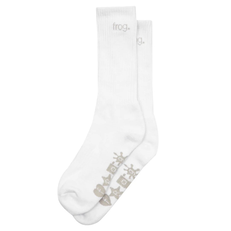 Frog Socks (White) OS