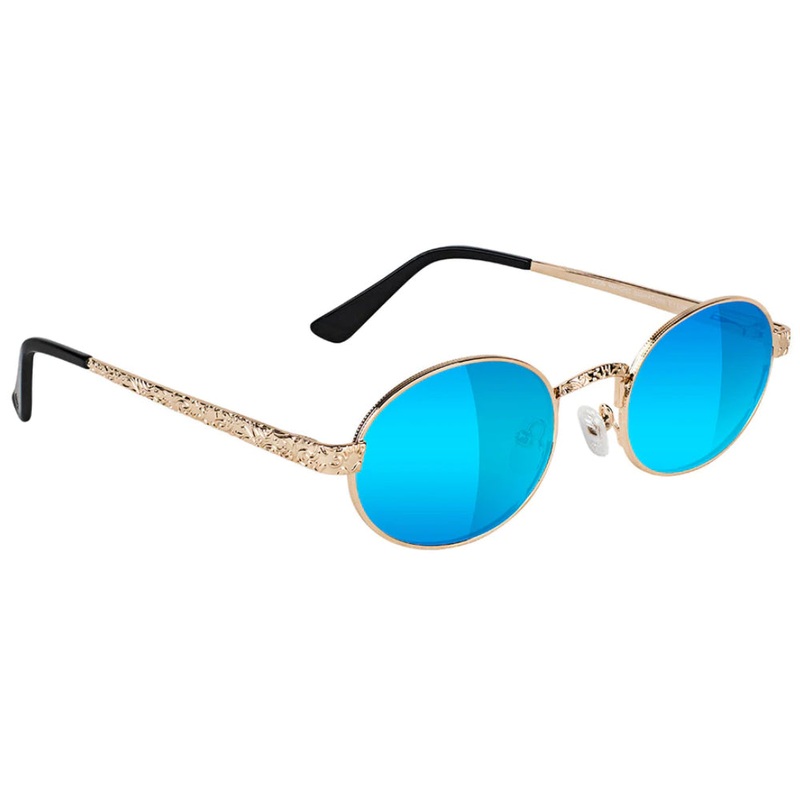 Glassy Zion Premium Polarized Gold Blue Mirror Lens