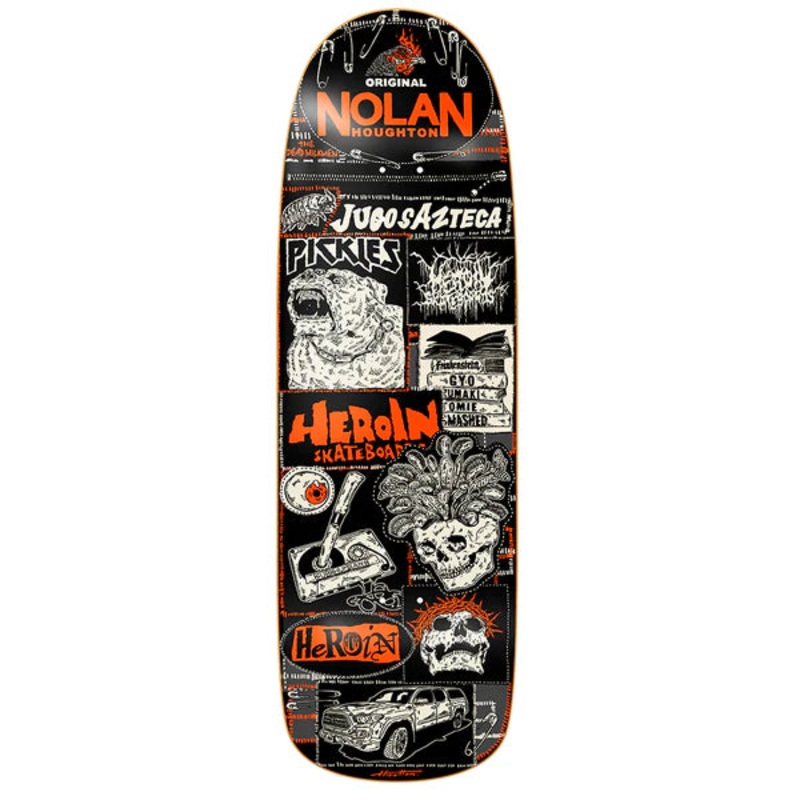 Heroin Nolans Original 9.6 Skateboard Deck 9.6″ WB 14.625″