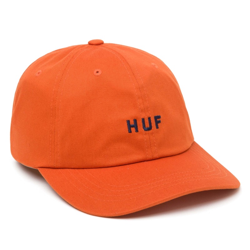 HUF Set OG Curved Visor 6 Panel Hat Orange