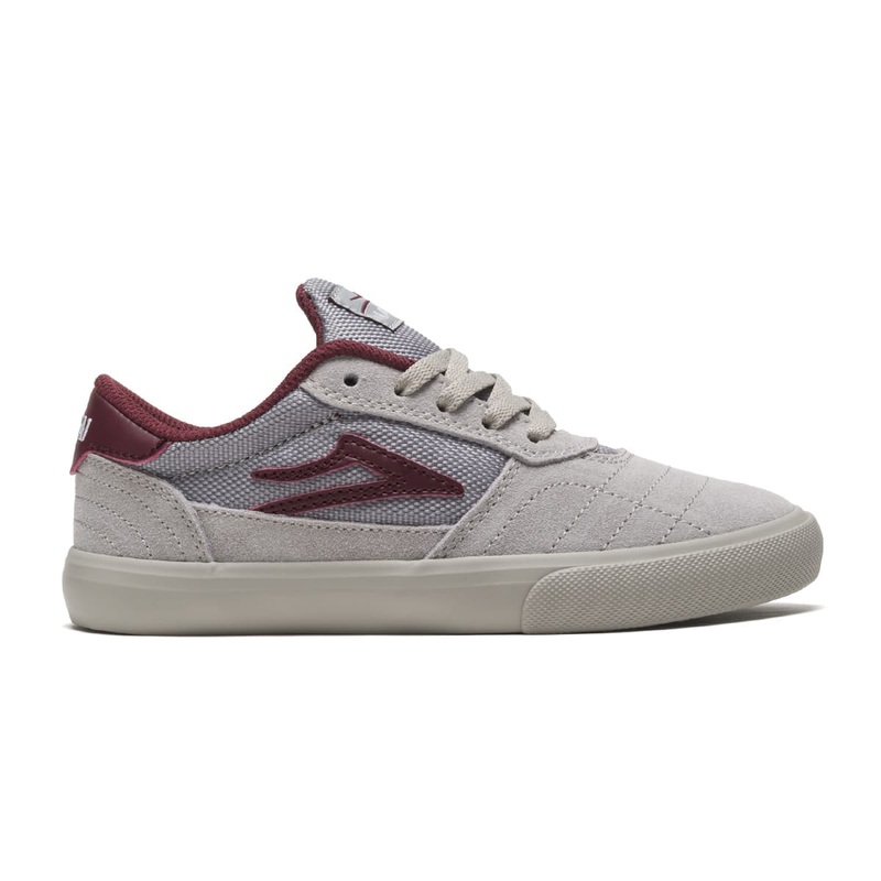 Lakai Cambridge Kids (Grey/Burgundy Suede) 11 KIDS