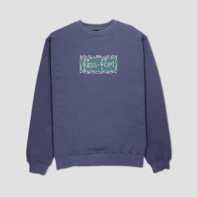 Passport Plume Sweater Dusty Blue Small