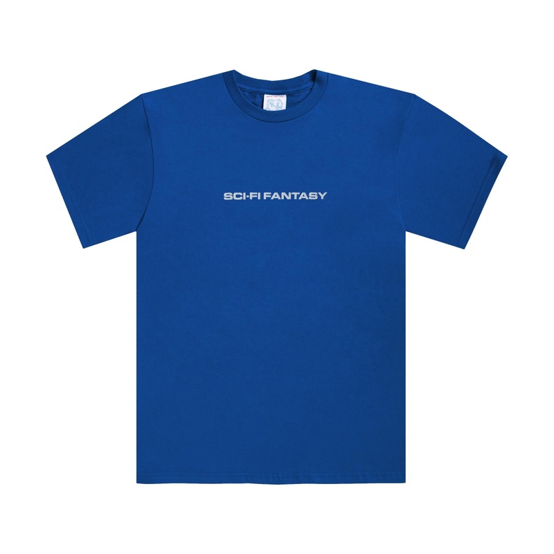 Sci-Fi Fantasy Textured Logo Tee Royal M