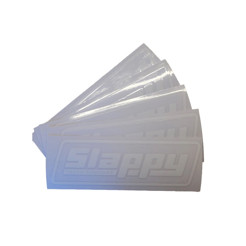 Slappy Trucks OG Logo Die Cut Sticker White One size fits all