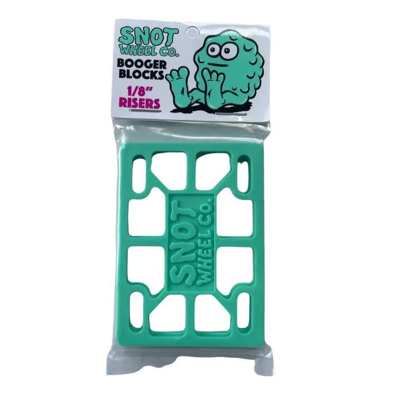 Snot Wheel Co Booger Blocks Skateboard Riser Pads 1/8 1/8