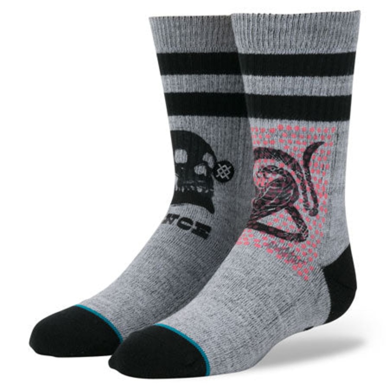 Stance Snake Boys Kid Socks Gray Large
