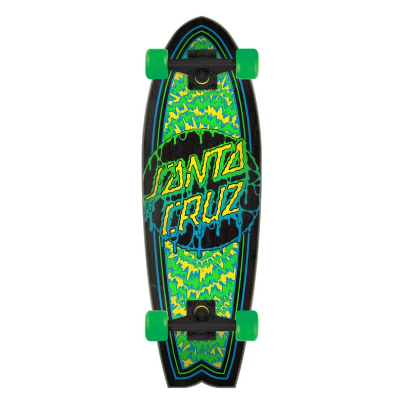8.8in Toxic Dot Santa Cruz Shark Cruiser No Color 8.8in x 27.7in