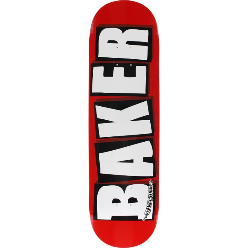 Baker Logo 8.5″ Red/White Skateboard Deck