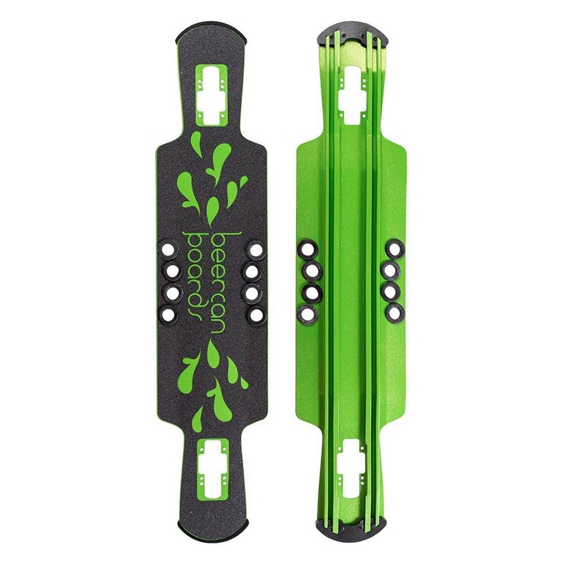 Beercan Green 37″ Kegger Lite Drop Through Longboard Deck Deck