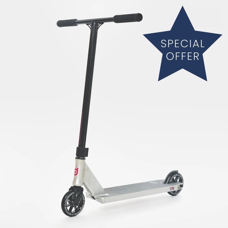 District Titan Complete Scooter – Raw / Black