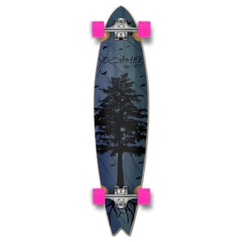Fishtail Longboard 40 inch Pines Blue from Punked – Complete Complete