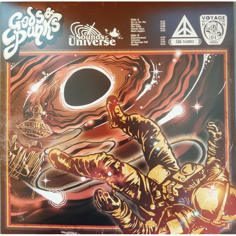 Gods & Punks  The Sounds Of The Universe Gold Sun King Color Vinyl LP Record